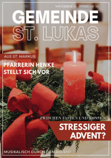 Deckblatt des neuen Gemeindebriefes zur Weihnachtsszeit