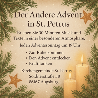 Einladung zum anderen Advent